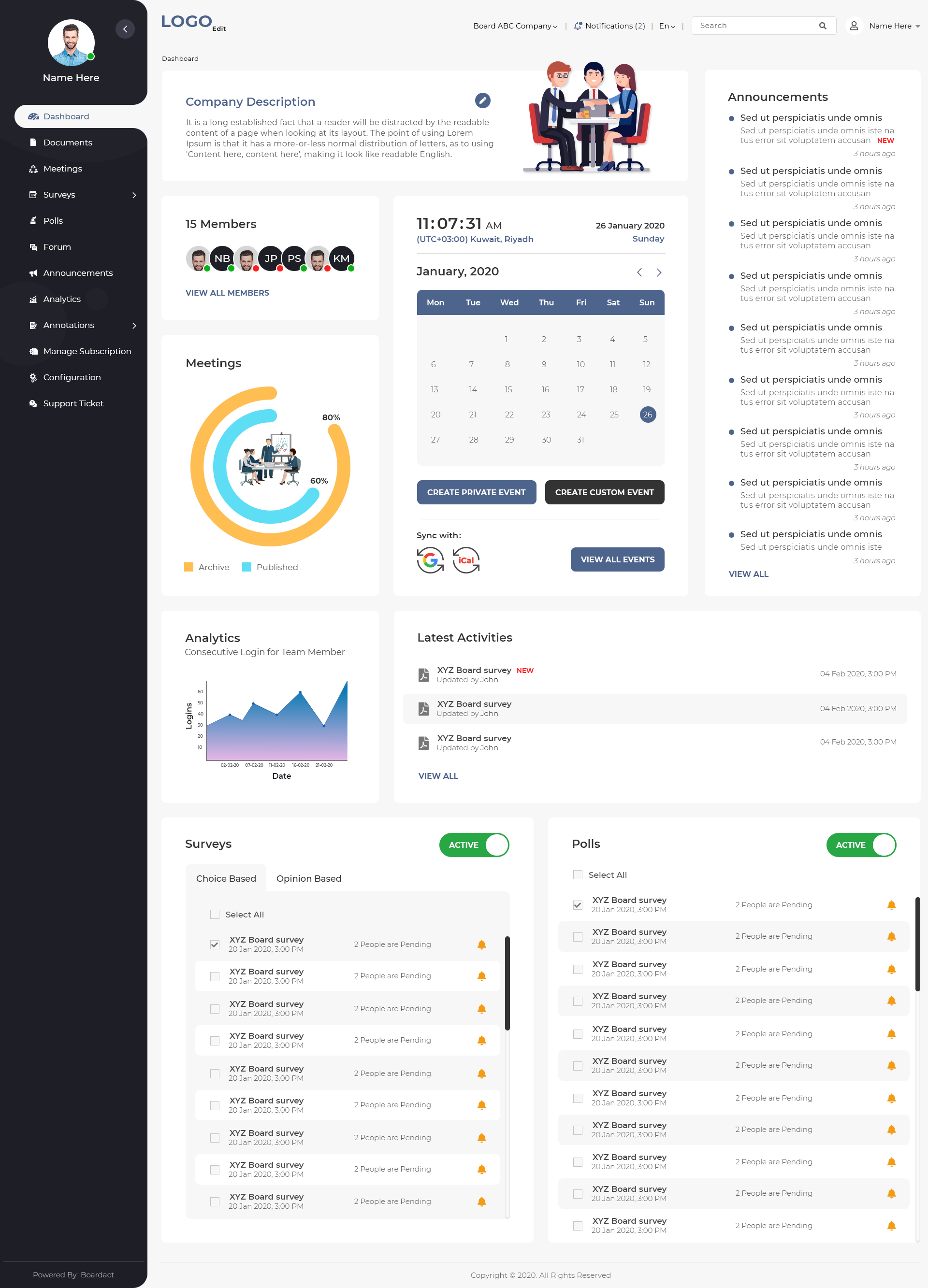 Web Dashboard