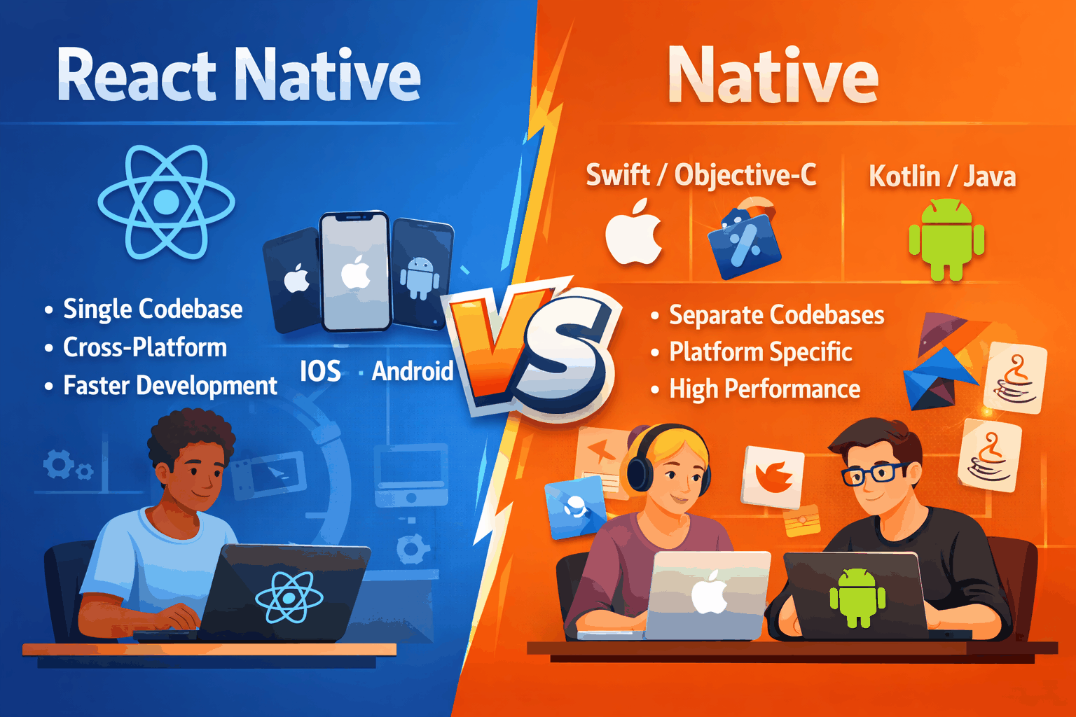 React Native vs Native: What to Choose for Your Mobile App